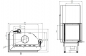 Preview: EEK A+ - Eck-Kamineinsatz HITZE Albero AL14LG.H DECO mit Schiebetür, Seitenglas links -14kW
