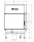 Preview: EEK A+ - Eck-Kamineinsatz HITZE Albero AL16L.H DECO mit Seitenglas links -16kW