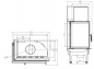 Preview: EEK A+ - Eck-Kamineinsatz HITZE Albero AL16L.H DECO mit Seitenglas links -16kW