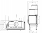 Preview: EEK A+ - Eck-Kamineinsatz HITZE Albero AL19R.H DECO mit Seitenglas rechts -19kW
