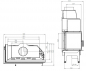 Preview: EEK A+ - Eck-Kamineinsatz HITZE Albero AL19L.H DECO mit Seitenglas links -19kW
