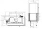 Preview: EEK A+ - ECK-Kamineinsatz Albero AL19RG.H DECO mit Schiebetür u. Seitenglas rechts -19kW