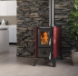 Preview: EEK A - Kaminofen mit Herdplatte 806 IGLO burgundy - 10,6kW