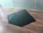 Preview: Fünfeck 100x100cm Glas schwarz - Funkenschutzplatte Kaminbodenplatte Glasplatte Ofenunterlage