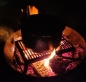 Preview: Klappbar Lagerfeuer Rost eckig / 45 x 29,5 x 16 cm (LxBxH) / Mit Tragetasche/Kochen & Braten über Lagerfeuer oder Feuerschale/Camping Picknick Outdoor BBQ Zusammenklappbar Klapprost
