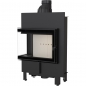 Preview: *EEK A+ Eck-Kamineinsatz Kratki LUCY/12/SLIM/L/BS mit Seitenglas links - 8kW