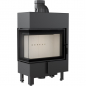Preview: *EEK A+ Eck-Kamineinsatz Kratki LUCY/12/SLIM/L/BS mit Seitenglas links - 8kW