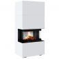 Preview: EEK A Panorama-Kamin Kratki HOME EASY BOX weiß mit NBC 7 mit 7kW - Kaminbausatz