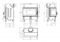 Preview: EEK A+ ECK-Kamineinsatz ZIBI ECO links mit 9,9 kW