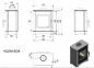 Preview: *EEK A - Kaminofen Kratki KOZA Vega mit Glasfront, RR 150 mm - 6 kW