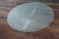 Preview: Kreis *Frosty* 100x100cm - Funkenschutzplatte Milchglas Kaminbodenplatte Glasplatte