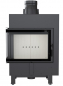 Preview: *EEK A - Eck-Kamineinsatz Kratki LUCY/12/L/BS mit Seitenglas links - 12kW