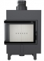 Preview: *EEK A+ Eck-Kamineinsatz Kratki LUCY/12/SLIM/L/BS mit Seitenglas links - 8kW