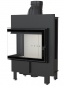 Preview: *EEK A - Eck-Kamineinsatz Kratki LUCY/12/L/BS mit Seitenglas links - 12kW