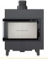 Preview: EEK A - Eck-Kamineinsatz Kratki LUCY/14/L/BS mit Seitenglas links - 14kW