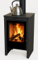 Preview: EEK A - Kaminofen LUNA LH Lux schwarz - 9,7kW