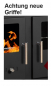 Preview: EEK A+ Küchenofen Holzherd Practik LUX schwarz, linke Version - 9,5 kW, ext. Zuluft - Dauerbrand