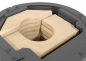 Preview: EEK A+ Runder Premium-Kaminofen Ottawa mit Speicherstein, gussgrau - 6,3 kW