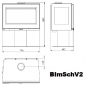 Preview: EEK A 3-Scheiben-Design-Kaminofen Panadero HARMONIE EcoDesign -7,2kW raumluftunbah.