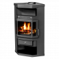 Preview: EEK A Eck-Kaminofen Victoria Panama, schwarz, dauerbrandfähig – 9kW