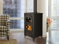 Preview: EEK A Kaminofen mit Backfach + Herdplatte Prity FGR – 14kW + BIMSCHV II