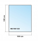 Preview: Rechteck 100x120cm - Funkenschutzplatte Kaminbodenplatte Glasplatte