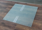 Mobile Preview: Quadrat *Frosty* 80x80cm - Funkenschutzplatte Milchglas Kaminbodenplatte Glasplatte