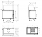 Preview: EEK A Eck-Kamineinsatz HITZE STMA59X43.L mit 9kW