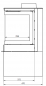 Preview: EEK A+ 3seitiger Kaminofen DORAKO STO M 14 3F ECODESIGN - 8,5 kW