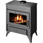 Preview: EEK A Wasserführender Kaminofen Victoria Ray Max B, schwarz - 13kW