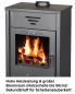 Preview: EEK A Kaminofen Victoria Triumph mit XL-Brennraum schwarz– 15kW