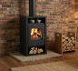 Preview: EEK A+ Kaminofen Victoria Deluxe schwarz 9,6 kW