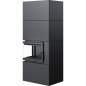 Preview: EEK A - Eck-Kaminbausatz Kratki SIMPLE 8 BOX links BS - schwarz - 8kW + BIMSCHV II