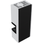 Preview: EEK A - Eck-Kaminbausatz Kratki SIMPLE 8 BOX rechts BS - weiß - 8kW + BIMSCHV II