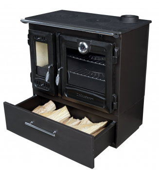 EEK A+ Premium-Holzherd Modell 216 BOX mit 8,5kW - Bauart 1 - viel Gusseisen