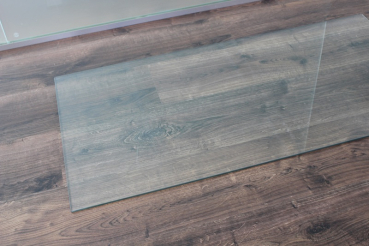 Preview: Saisonplatte Rechteck 140x50cm - Kamin-Vorlegeplatte Funkenschutzplatte Kaminbodenplatte Glasplatte