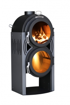 EEK A+ Zweiflammenofen LS-Kamin NEMO - 12kW