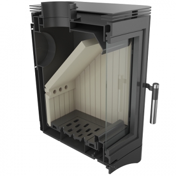 *EEK A - Guss-Kaminofen Kratki KOZA K5 mit RRØ 130 mm - 7 kW