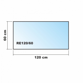 120x60cm Glas weiß - Glas-Küchenrückwand Spritzschutz Herd Fliesenspiegel Glasplatte Rückwand