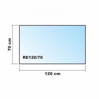 120x70cm Glas weiß - Glas-Küchenrückwand Spritzschutz Herd Fliesenspiegel Glasplatte Rückwand