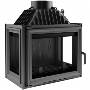 *EEK A 3-Scheiben Guss-Kamineinsatz Kratki MAJA/LP - 8kW !RR150mm! Seitengläsern links+rechts + BIMSCHV II