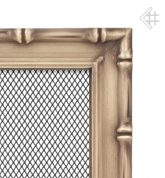 Retro-Lüftungsgitter,  11x42cm, altgold