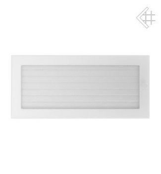 Kamin-Lüftungsgitter, 17x37cm weiß – mit Lamellen