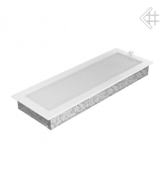 Kamin-Lüftungsgitter, 17x49cm weiß – mit Lamellen