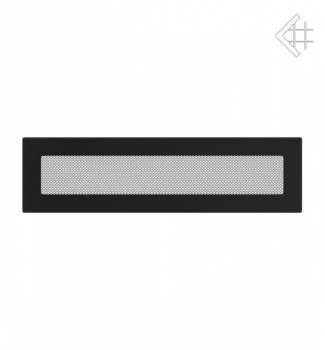 Kamin-Lüftungsgitter, 11x42cm schwarz