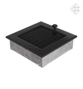 Kamin-Lüftungsgitter, 17x17cm schwarz – mit Lamellen