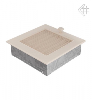Kamin-Lüftungsgitter, 17x17cm creme – mit Lamellen