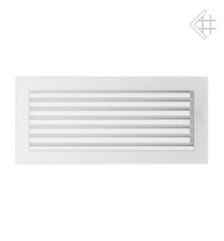 Kamin-Lüftungsgitter, 17x37cm weiß – mit Lamellen