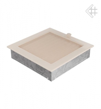 Kamin-Lüftungsgitter, 22x22cm creme – mit Lamellen