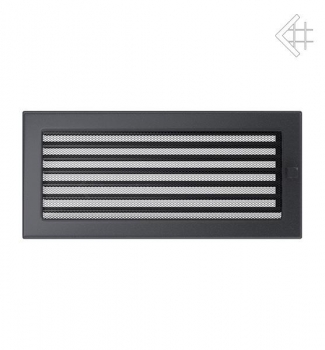 Kamin-Lüftungsgitter, 17x37cm graphit – mit Lamellen
